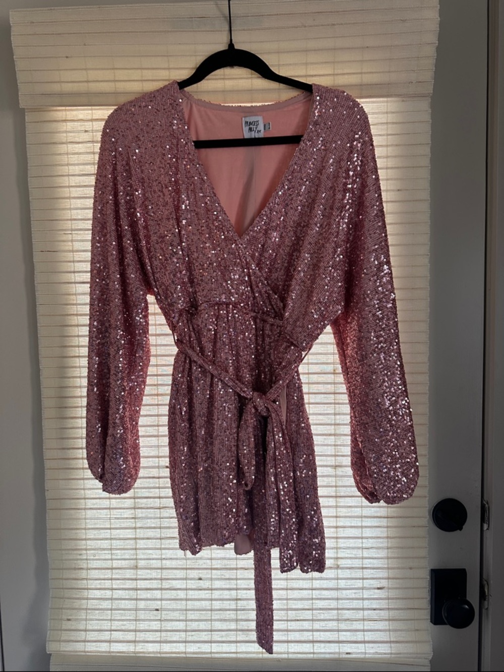 Princess Polly Pink Sequin Mini Dress NWOT